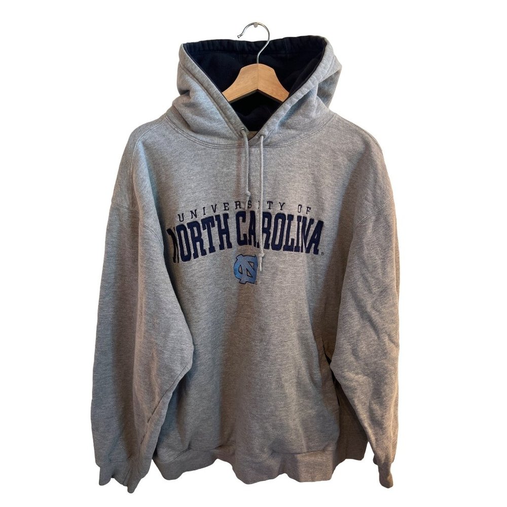 Team Edition Apparel Gray Hoodie Sweatshirt University North Caroline Men's Size